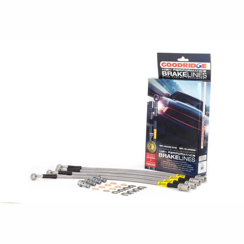 Goodridge 21500 stainless steel braided brake line kit for 2001-2005 Lexus IS300