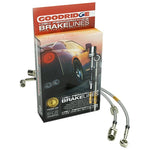 Goodridge 20113 stainless steel braided brake lines with fittings for 2003-2011 Honda Element.