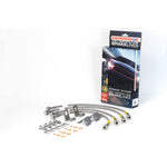 Goodridge stainless steel braided brake lines with silver fittings for 2006-2013 Chevrolet Corvette Z06 and ZR1