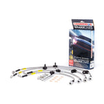 Goodridge stainless steel braided brake line kit with silver fittings for Acura Integra and Honda Civic