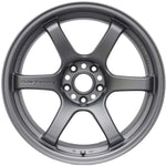 RAYS Gram Lights 57DR six-spoke cast aluminum wheel in Gunblue finish