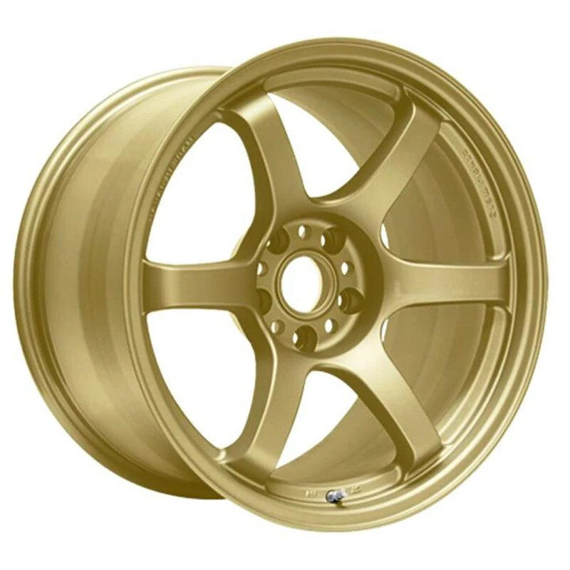 Gram Lights 57DR six-spoke performance wheel in E8 Gold finish