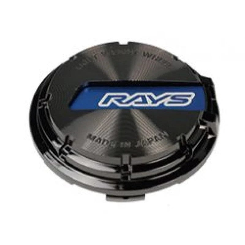 Gram Lights WR center cap in a Blue and Black Chrome finish for 57CR and 57DR wheel models.