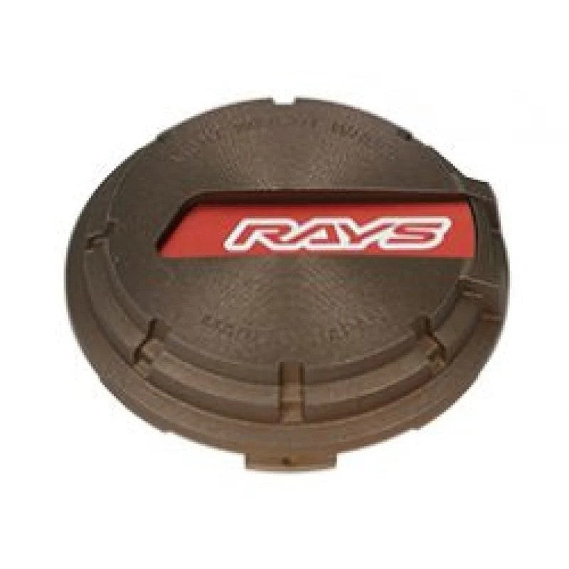 Red and bronze Gram Lights WR center cap for 57CR, 57DR, and 57ANA wheels