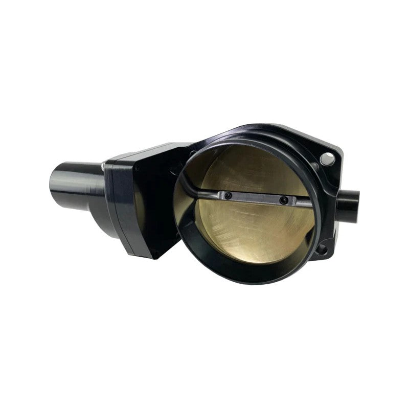 Black anodized Granatelli 103mm drive-by-wire throttle body for GM LS3, LSA, and LSX engines