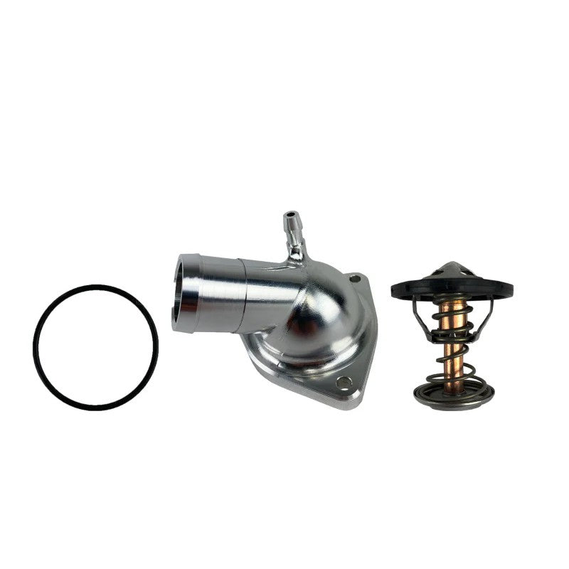 Granatelli billet aluminum thermostat housing with 160 degree thermostat for GM LT engines