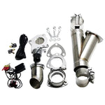 Granatelli 3.5-inch stainless steel electronic exhaust cutout assembly with butterfly valve and motor