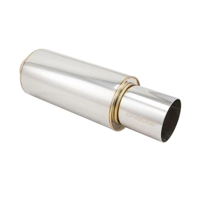 GReddy Revolution RS polished stainless steel cat-back exhaust system with canister muffler for 2001-2005 Lexus IS300