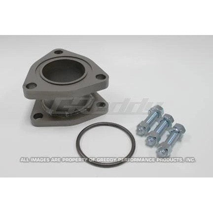 GReddy exhaust adapter pipe for 2006-2011 Honda Civic Si coupe-to-sedan exhaust conversion.