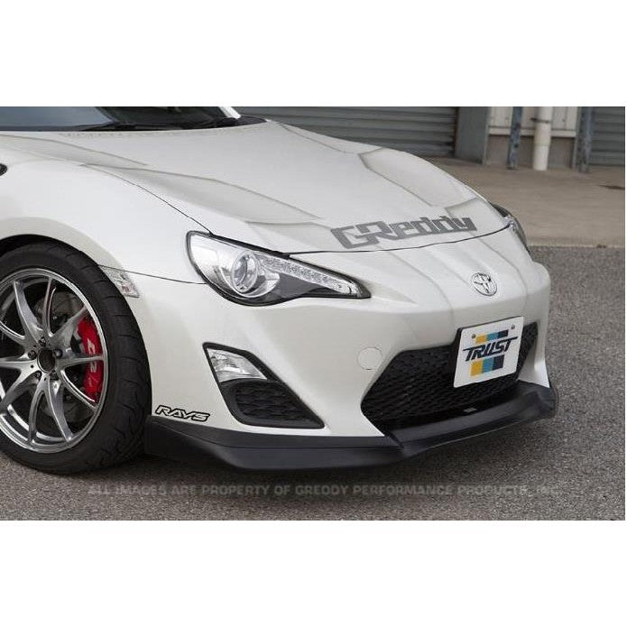 GReddy GRacer Aero-Style hard urethane front lip spoiler for 2013-2020 Scion FR-S, Subaru BRZ, and Toyota 86.