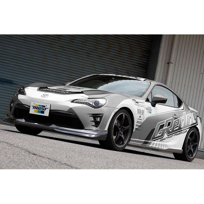 GReddy GRacer series front lip spoiler for the 2017-2020 Toyota 86 front bumper.