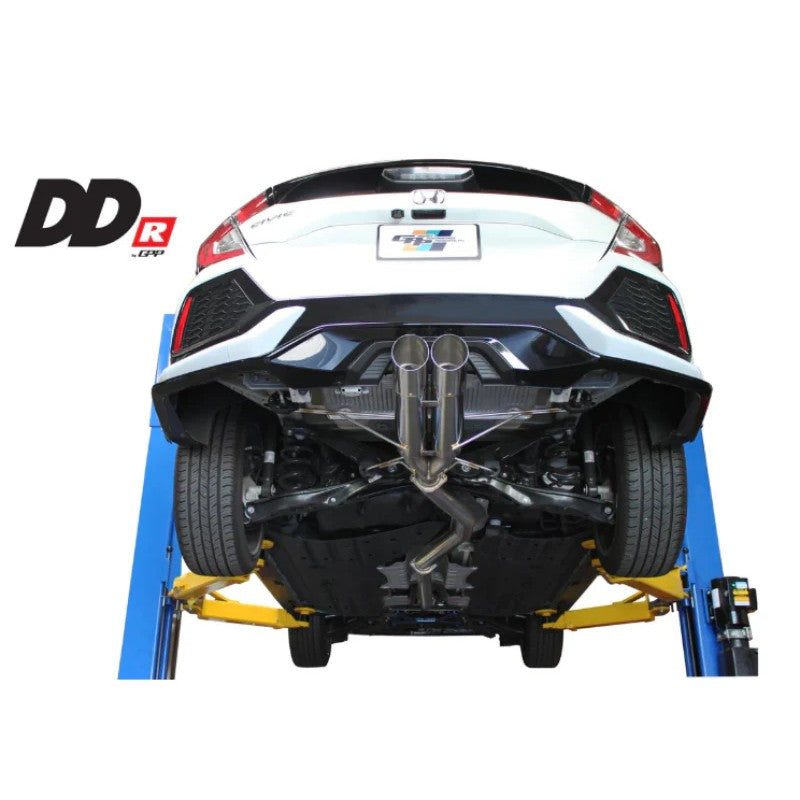 GReddy DD-R stainless steel non-resonated exhaust system for 2017+ Honda Civic Sport and Type R