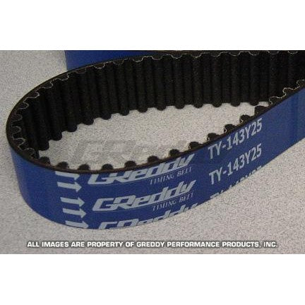 GReddy high-performance blue timing belt for Toyota 2JZ-GE and 2JZ-GTE engines.