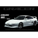 GReddy Gracer Aero Style front lip spoiler made of black urethane for 1991-1995 Toyota MR2.