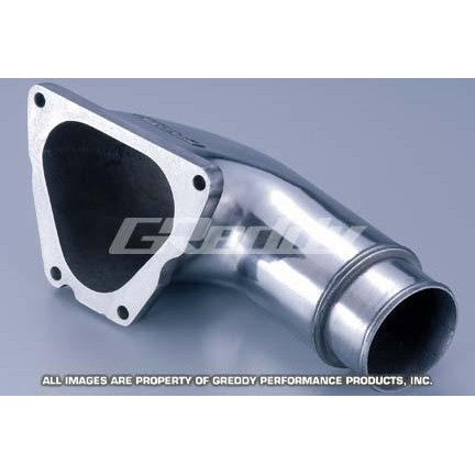 GReddy polished aluminum 1-piece compression pipe for 1993-1995 Mazda RX-7 (12040911).