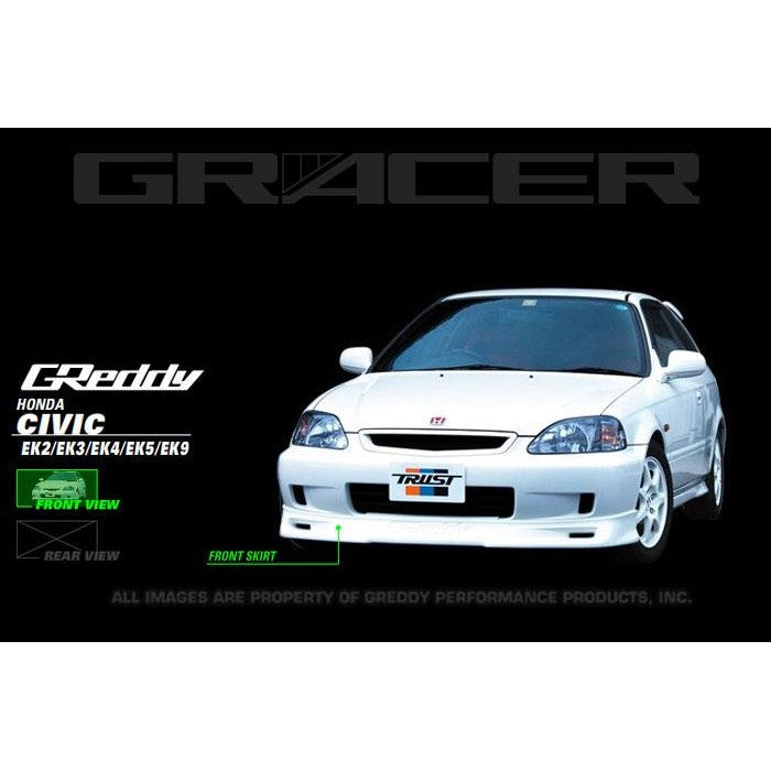 GReddy front lip spoiler designed for the 1999-2000 Honda Civic Si