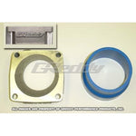 GReddy machined aluminum throttle body adapter for Nissan Skyline ECR33.