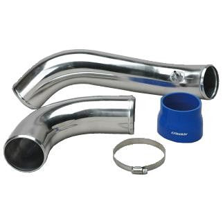 Polished aluminum piping kit by GReddy for Nissan 240SX SR20DET engine configurations.