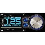 GReddy PRofec electronic boost controller main unit with OLED screen and blue control dial.