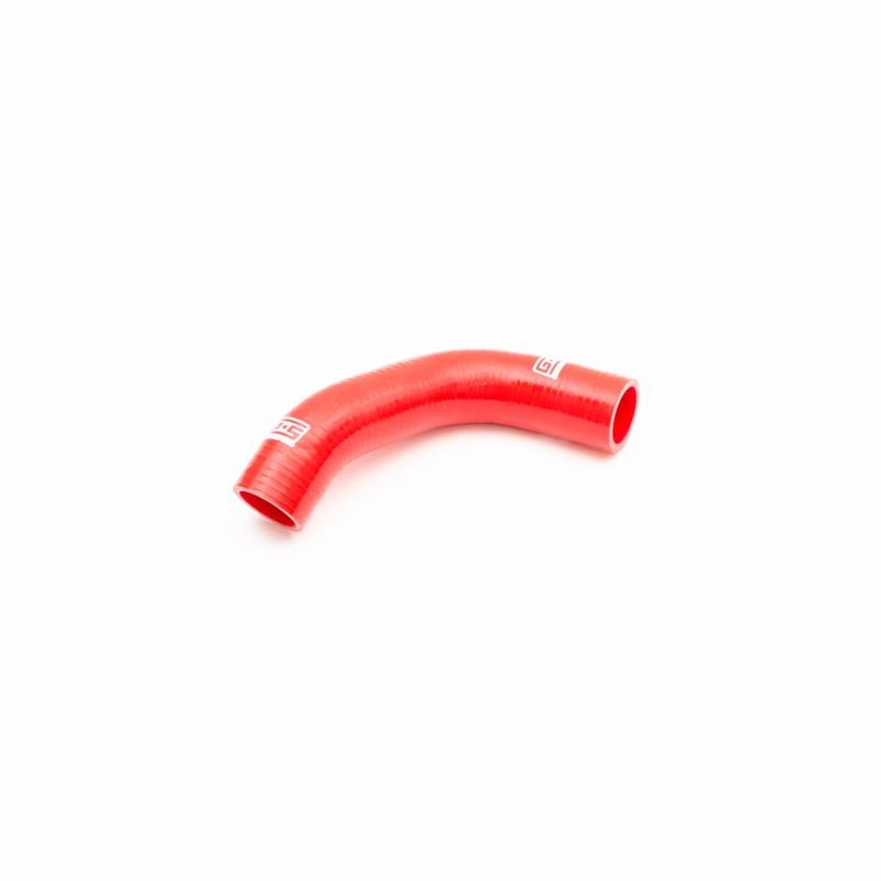 Red GrimmSpeed radiator hose kit for 2008-2020 Subaru Impreza, WRX STI, and Forester cooling systems.