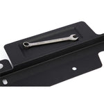 GrimmSpeed black radiator shroud with integrated tool tray for 2008-2014 Subaru Impreza, WRX, and STI.