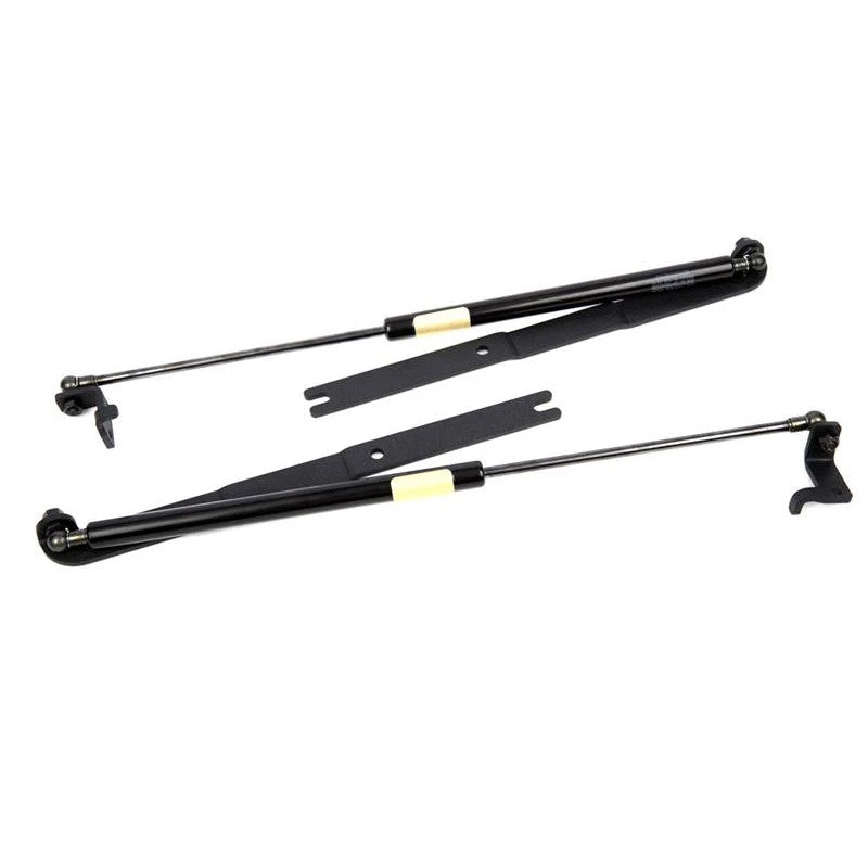 GrimmSpeed black gas-charged hood struts and mounting hardware for 2013-2020 Subaru BRZ, Scion FR-S, and Toyota 86.