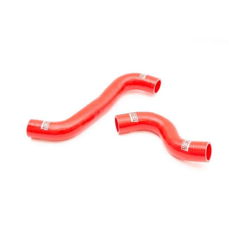 Red GrimmSpeed radiator hose kit for 2014-2020 Subaru WRX and Forester XT