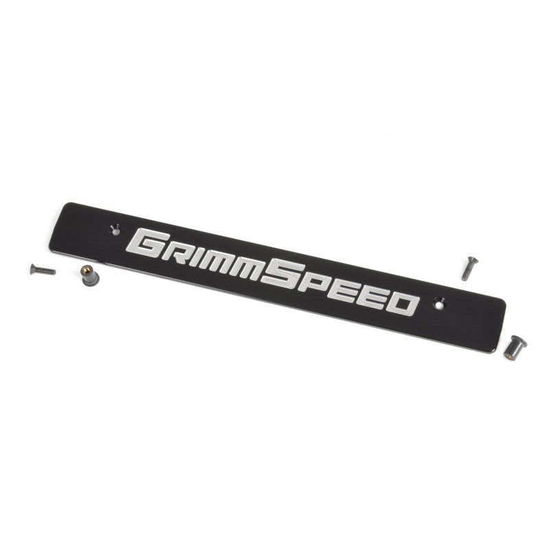 GrimmSpeed front license plate delete plate for 2015+ Subaru Impreza, WRX, and STI