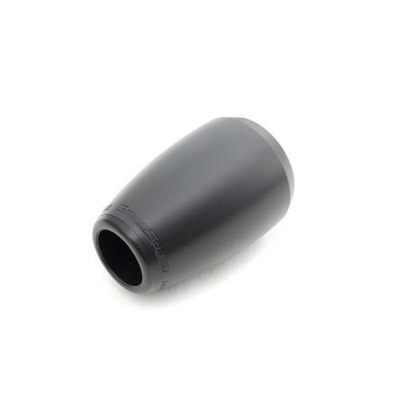 Black GrimmSpeed Delrin shift knob for Subaru 5-speed and 6-speed manual transmissions.