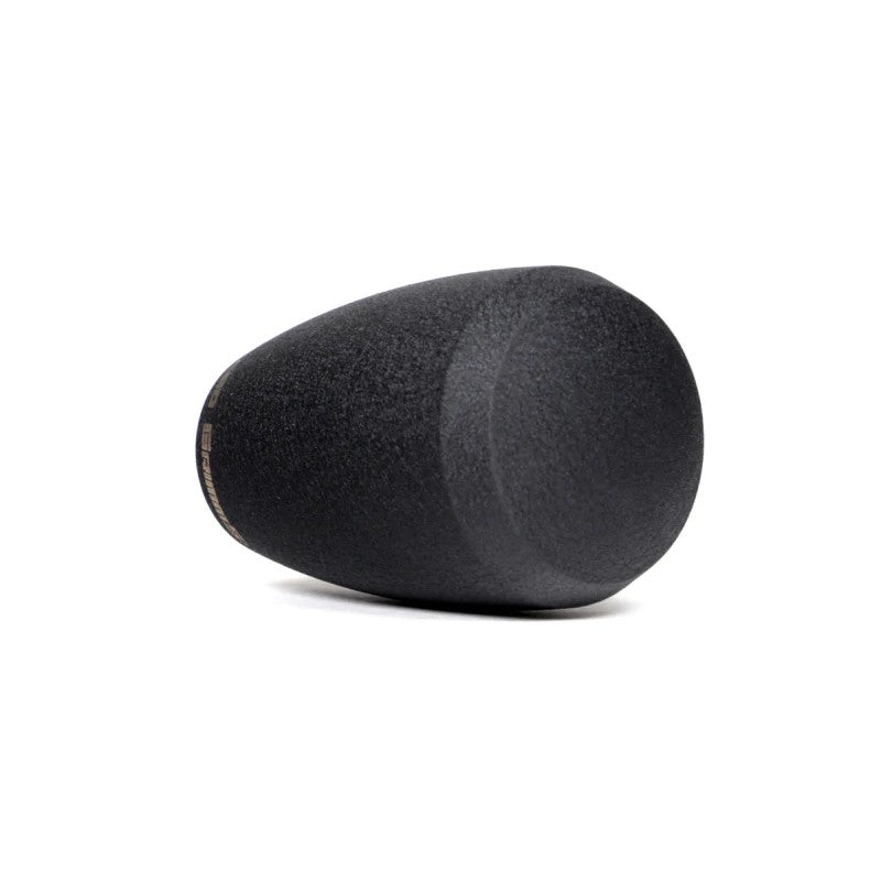 Weighted black stainless steel shift knob for Subaru 5-speed and 6-speed manual transmissions.