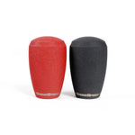 Red weighted stainless steel GrimmSpeed shift knob for Subaru 5-speed and 6-speed manual transmissions.