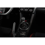 GrimmSpeed Stubby shift knob in black stainless steel with M12x1.25 threading.