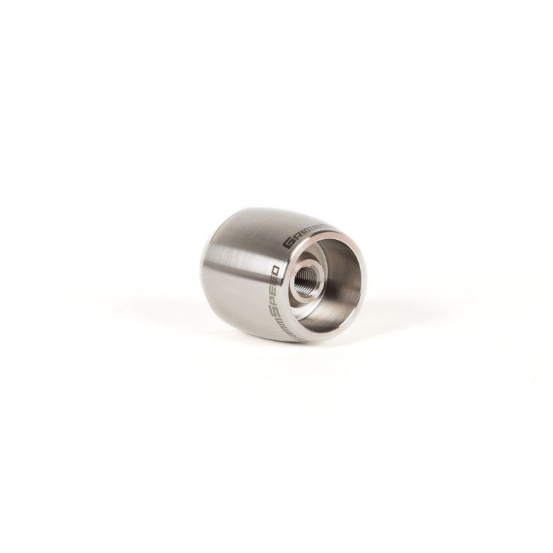 GrimmSpeed raw finish weighted stainless steel stubby shift knob with M12x1.25 threading