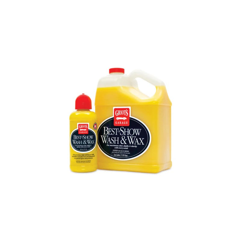 One gallon jug of Griot's Garage Best of Show Wash & Wax concentrated automotive soap