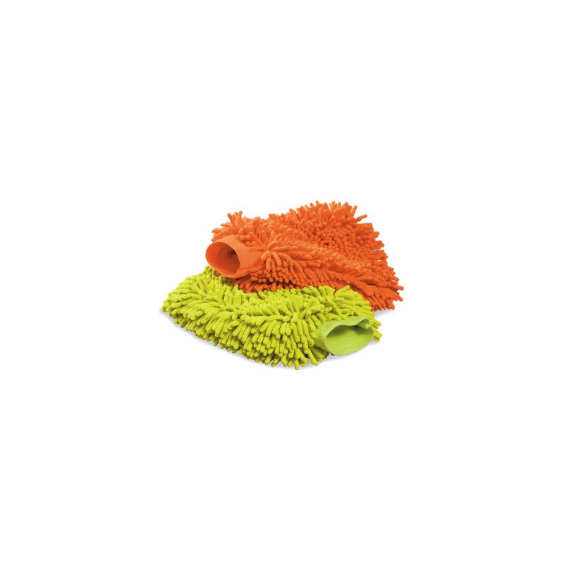 Griots Garage high-pile microfiber wash mitt with an elastic wrist cuff for secure automotive detailing