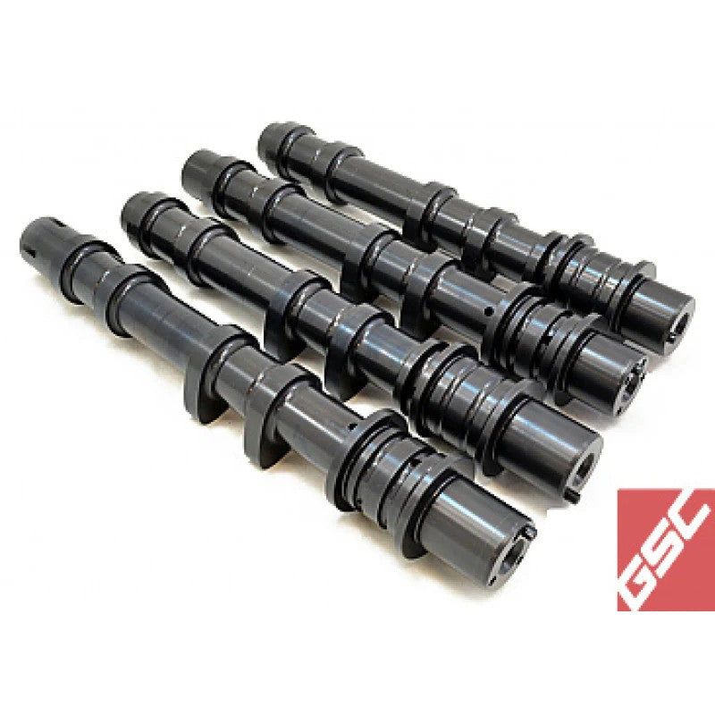 Set of four GSC Power-Division S3 billet steel camshafts for 2002-2005 Subaru EJ205 engines.