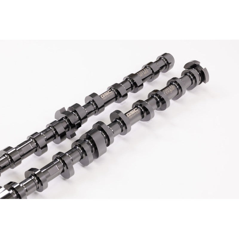 Billet steel GSC Power-Division S2 camshafts with intake trigger for 2021+ BMW M3 and M4 S58 engines.