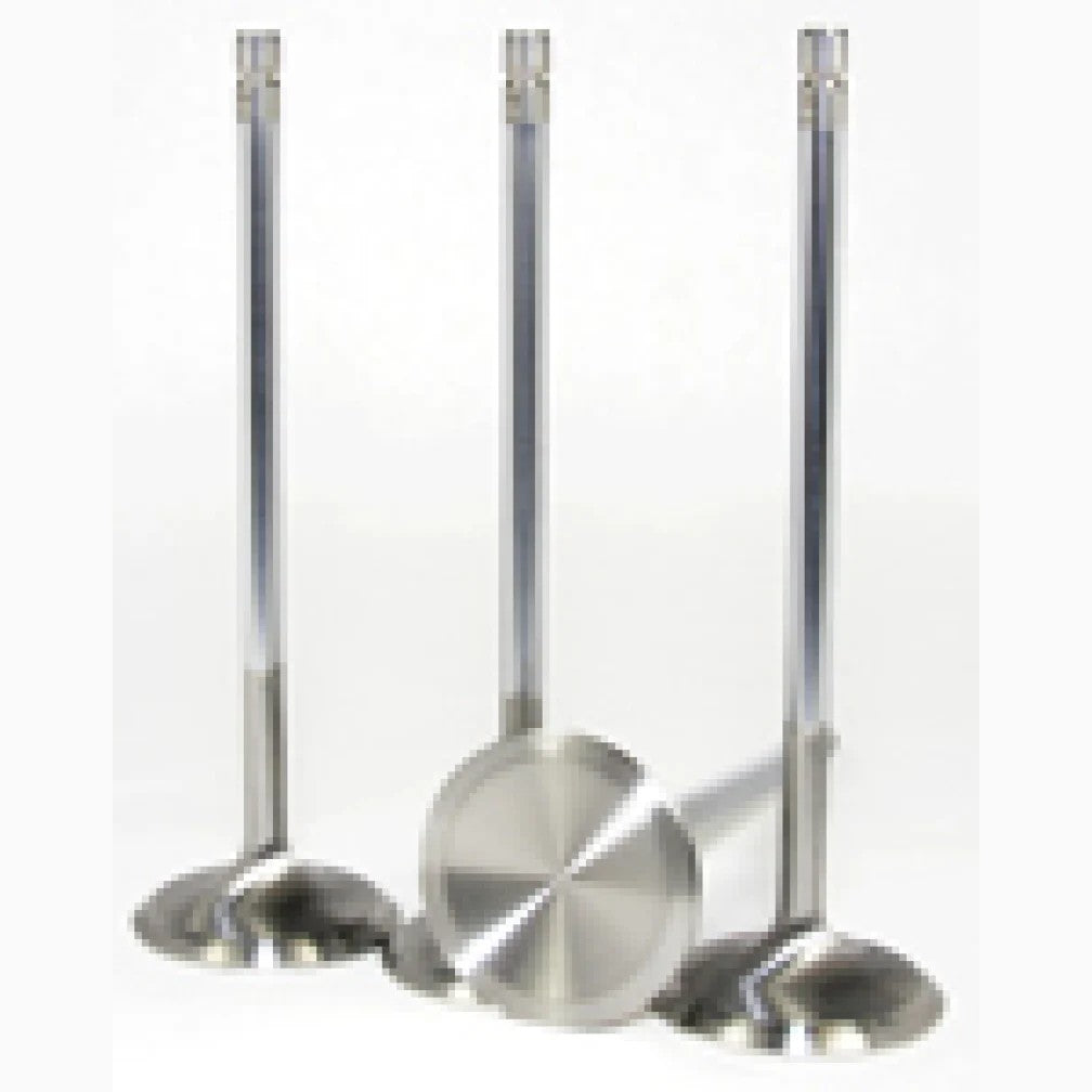 GSC Power-Division 21-4N chrome polished 36mm intake valves, +1mm oversize for Mitsubishi 4B11T engines, set of 8.