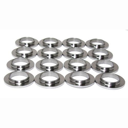 Set of 16 GSC Power-Division CNC-machined chromoly spring seats for Mitsubishi 4G63T engines.