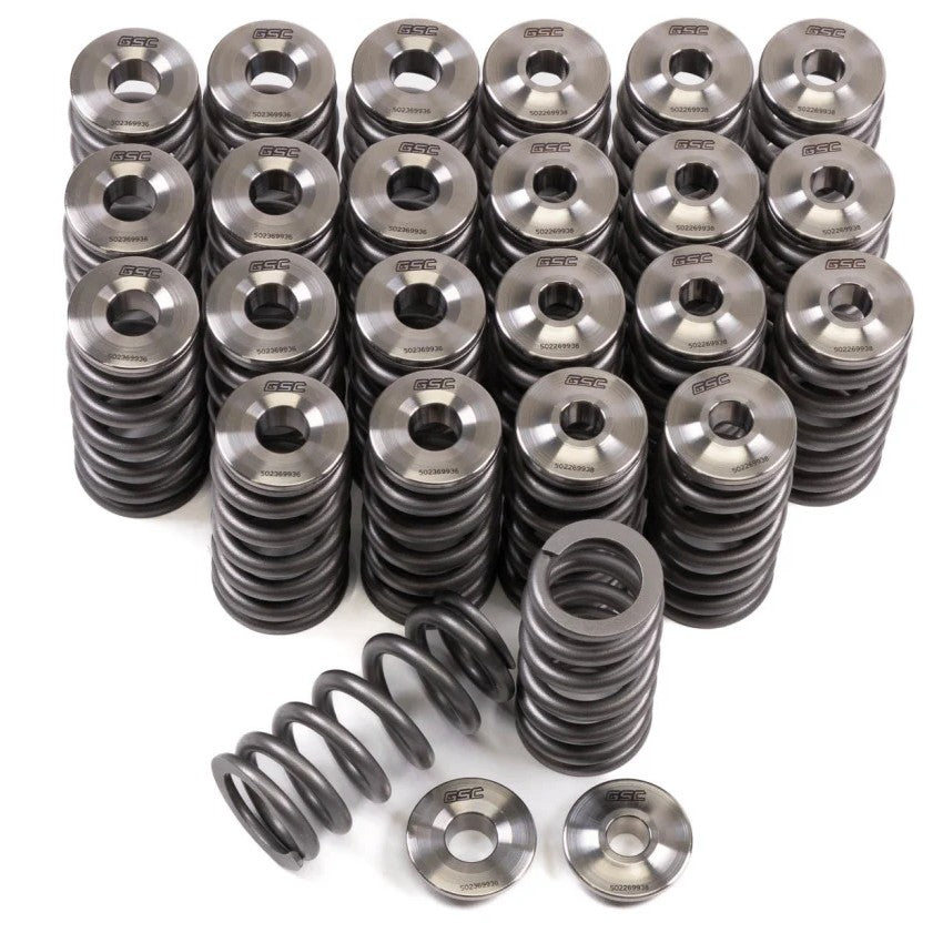 GSC Power-Division beehive valve springs and titanium retainers for BMW S58 engines