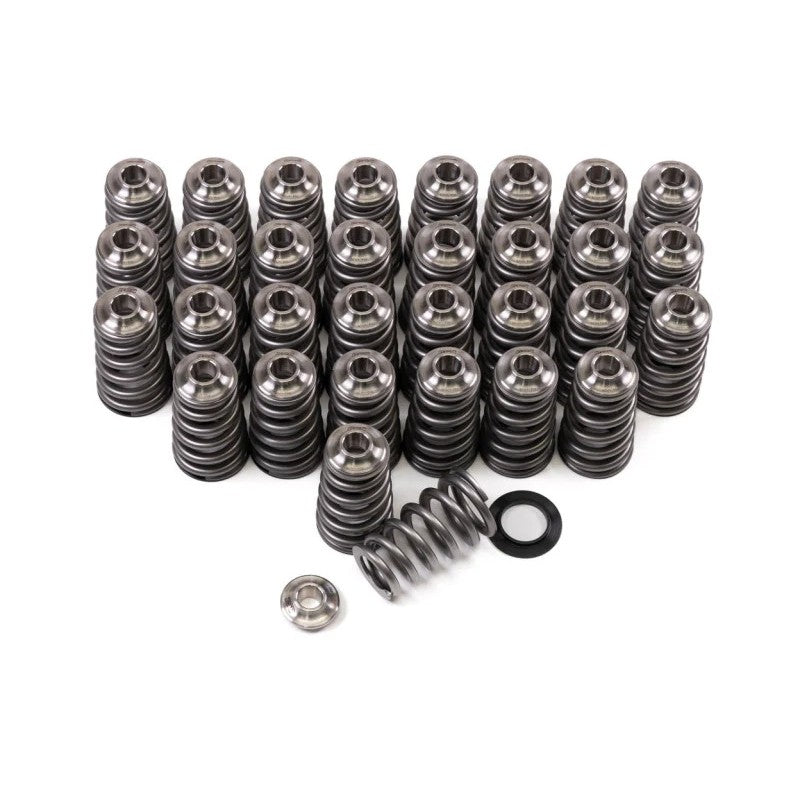 GSC Power-Division conical valve springs and precision-machined titanium retainers for Ford Mustang Gen 3 5.0L Coyote.