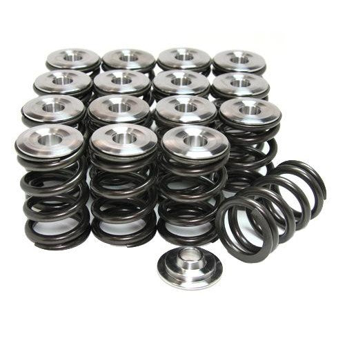 GSC Power-Division 5041 beehive valve springs and silver titanium retainers for Mitsubishi 4G63T engines.