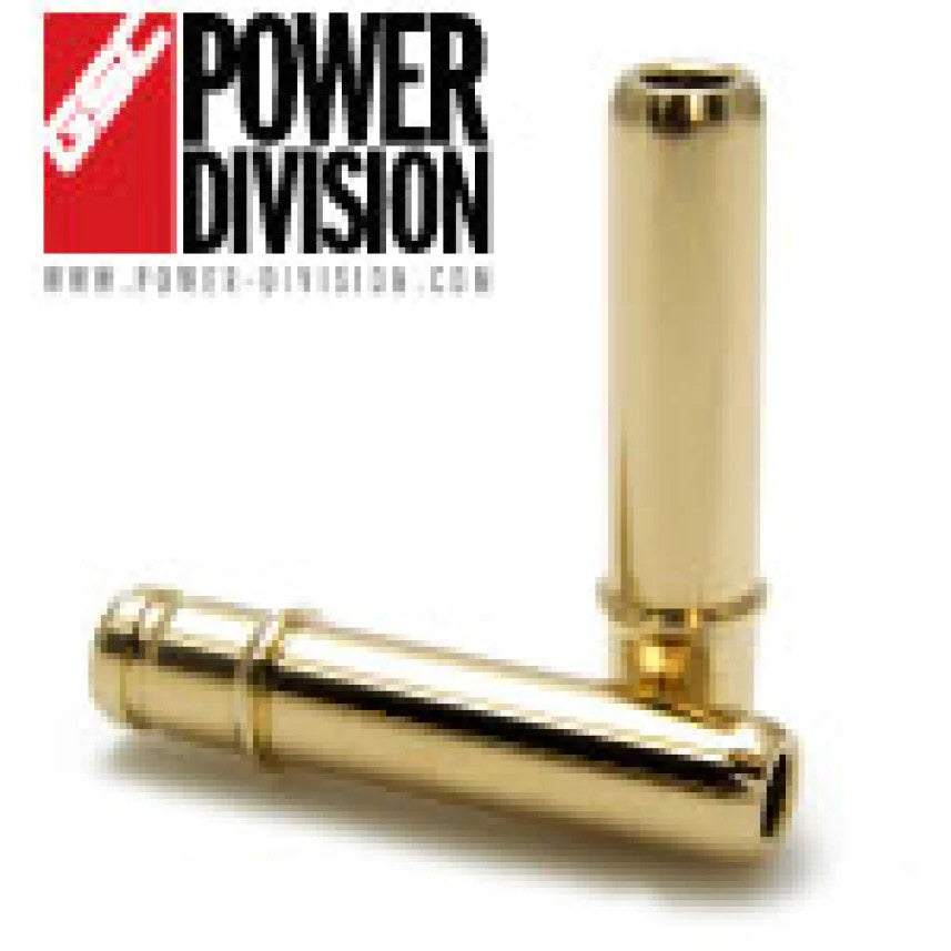 Set of eight GSC Power-Division manganese bronze stopper-style valve guides for Subaru SOHC EJ25 engines.