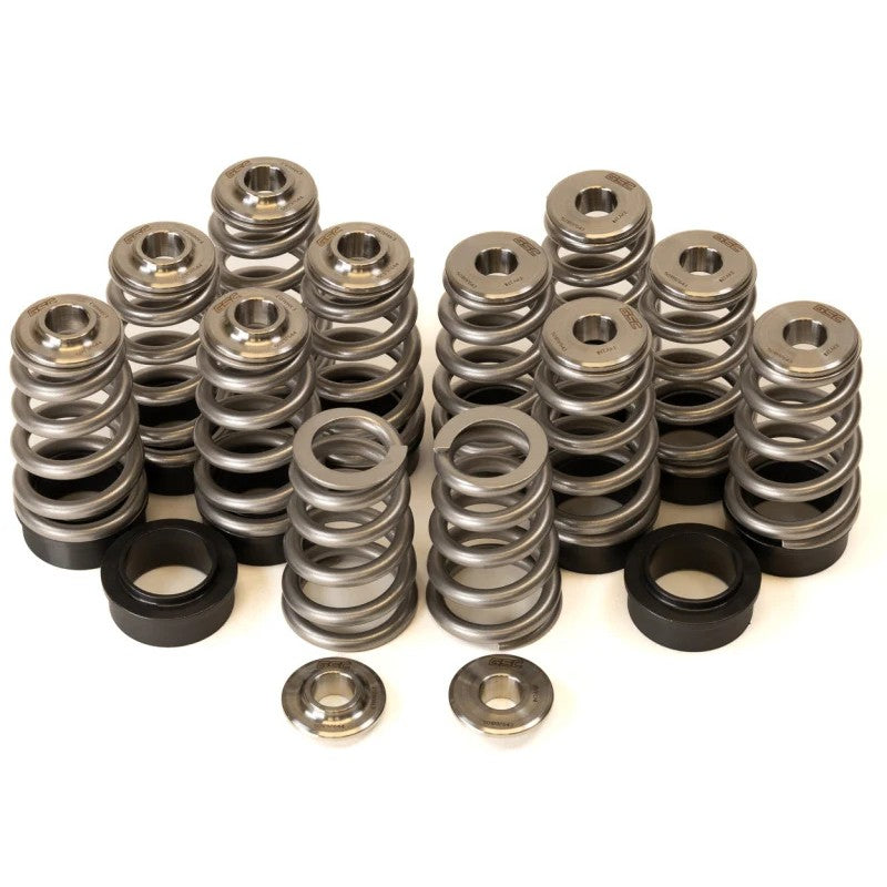 GSC Power-Division conical valve springs and CNC-machined titanium retainers for Toyota G16E-GTS engines.