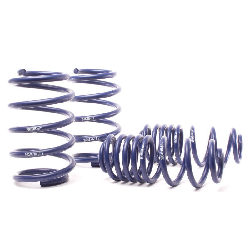 Set of four blue H&R Sport lowering springs for 2000-2006 BMW X5 E53