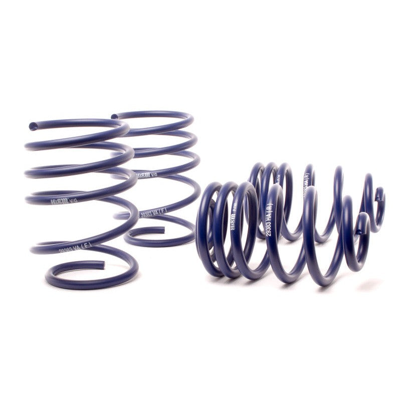 Set of blue H&R Sport Springs for 2001-2005 BMW E46 3-Series AWD models