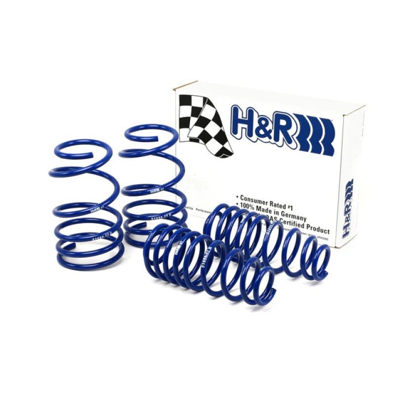 H&R Super Sport lowering springs in blue for 2005-2009 Ford Mustang models