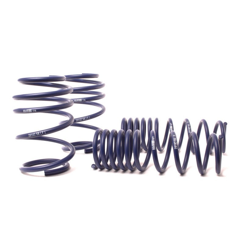 H&R Sport Spring kit for 2006-2010 BMW M5 E60 featuring shot-peened 54SiCr6 steel progressive rate coils.