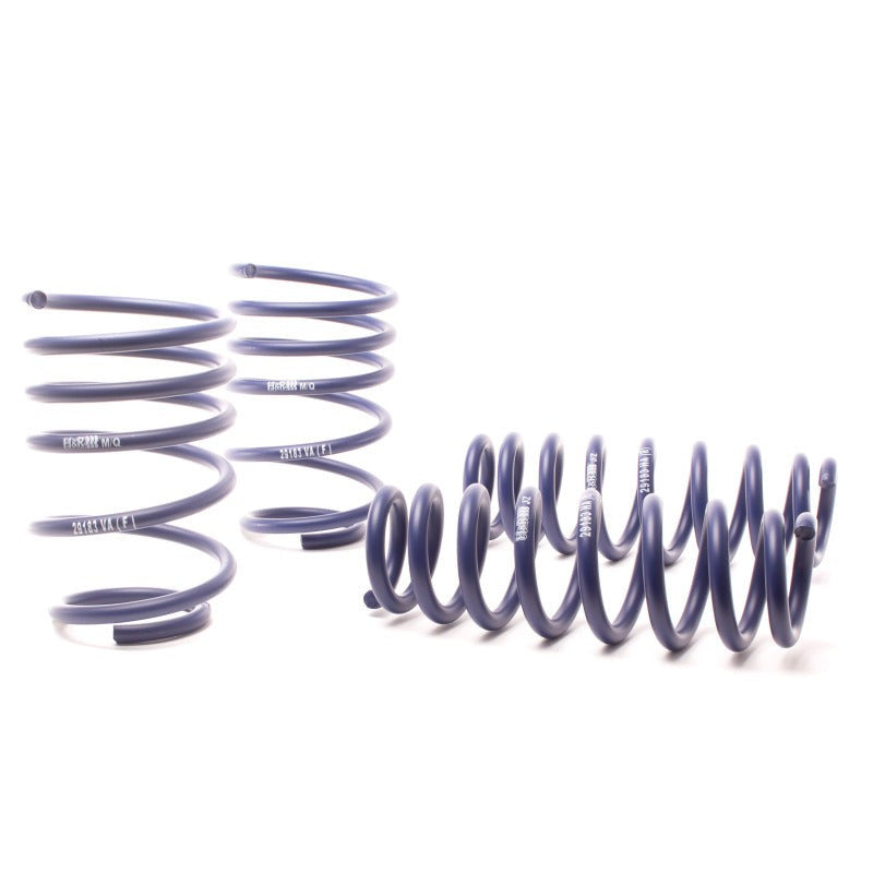 Set of red H&R Race Springs for 2006-2013 BMW 3-Series E90 chassis