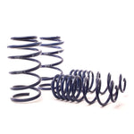 A set of blue H&R Sport Springs designed for 2008-2012 Chevrolet Malibu 4-cylinder models.